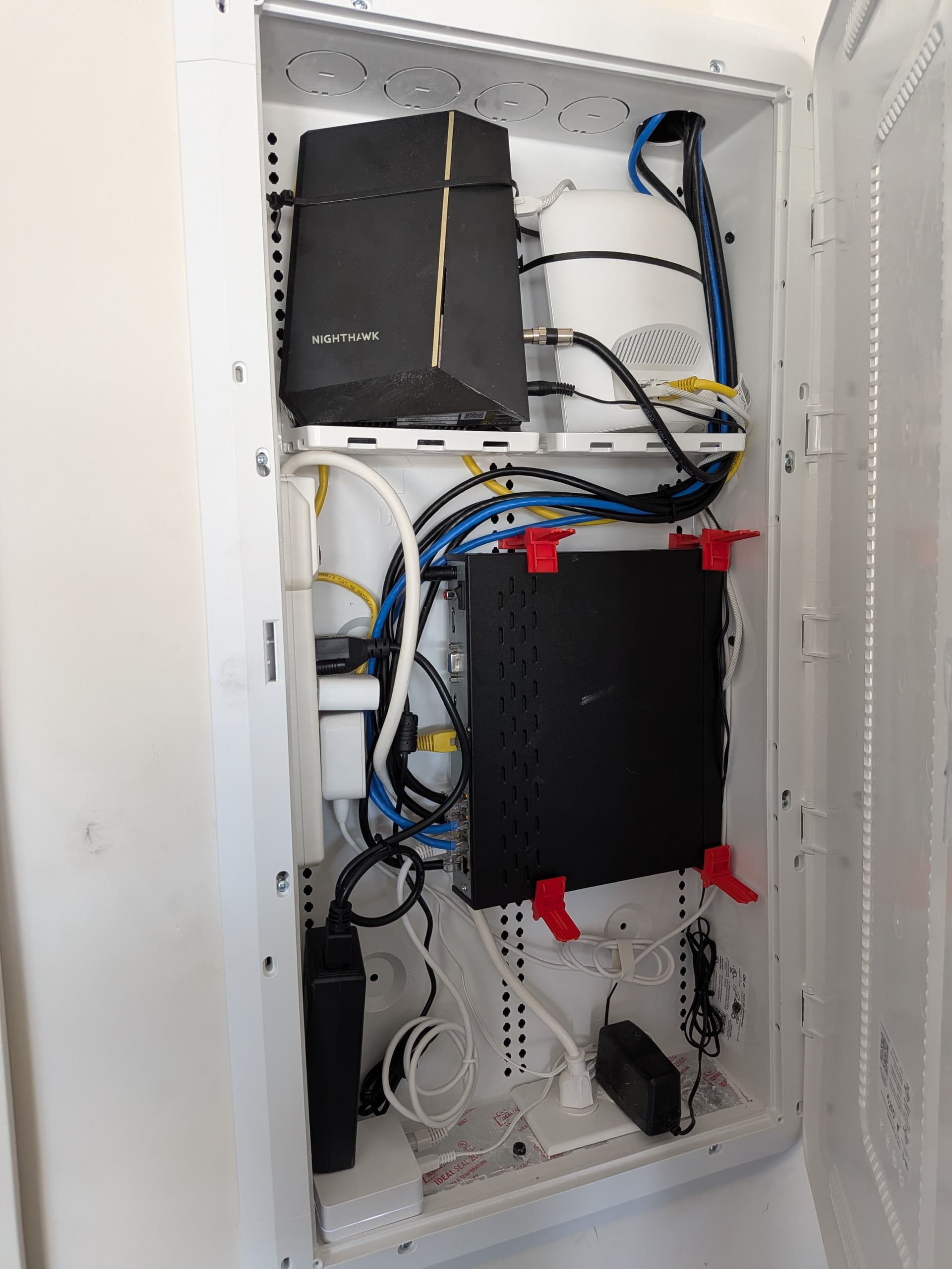 Gallery photos for Clean Network Install with Cat6 Ethernet and Full Security Camera Setup: Image #1