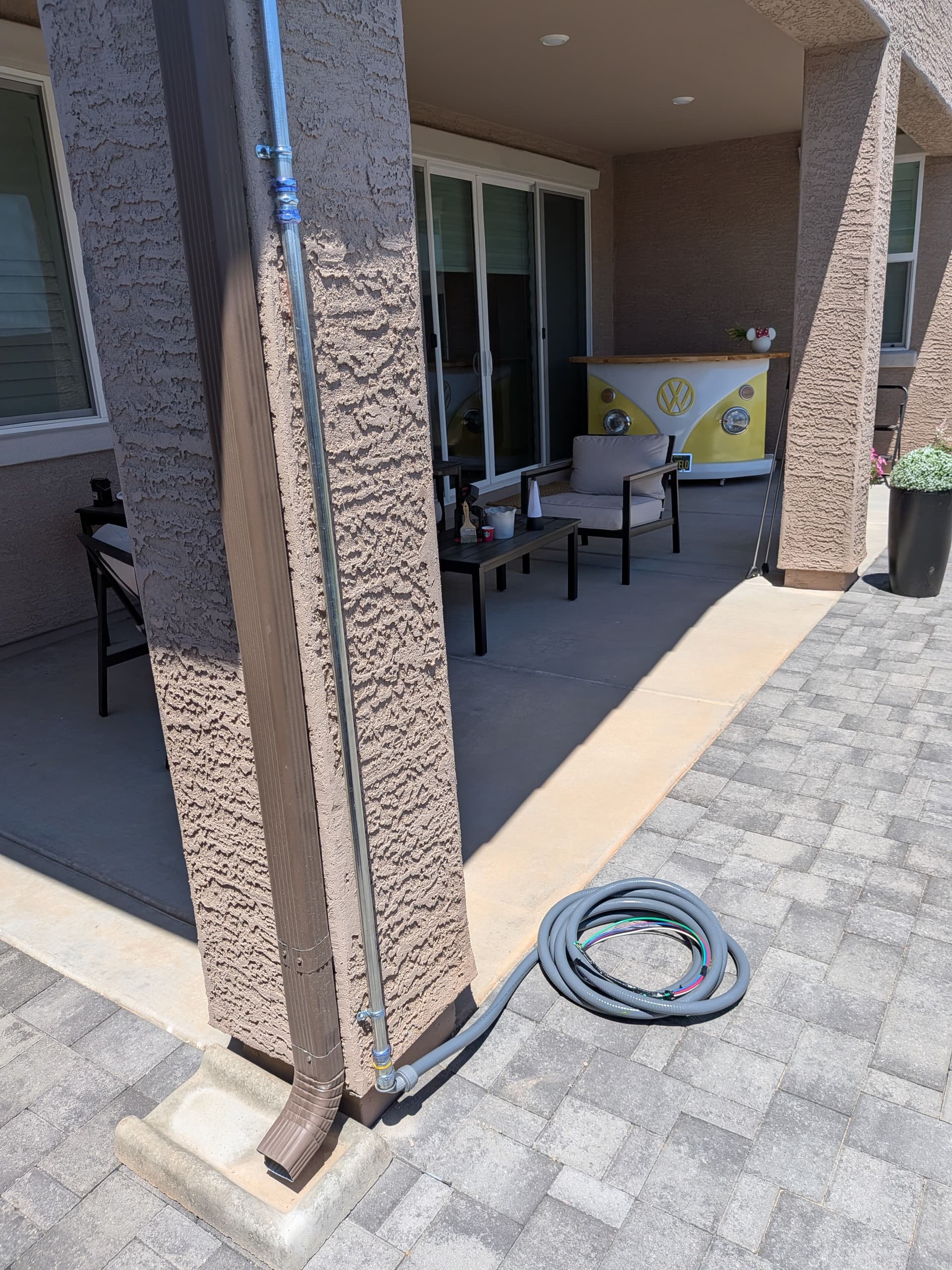 Gallery photos for 50A Spa Disconnect Install with Clean Outdoor Conduit Runs: Image #4
