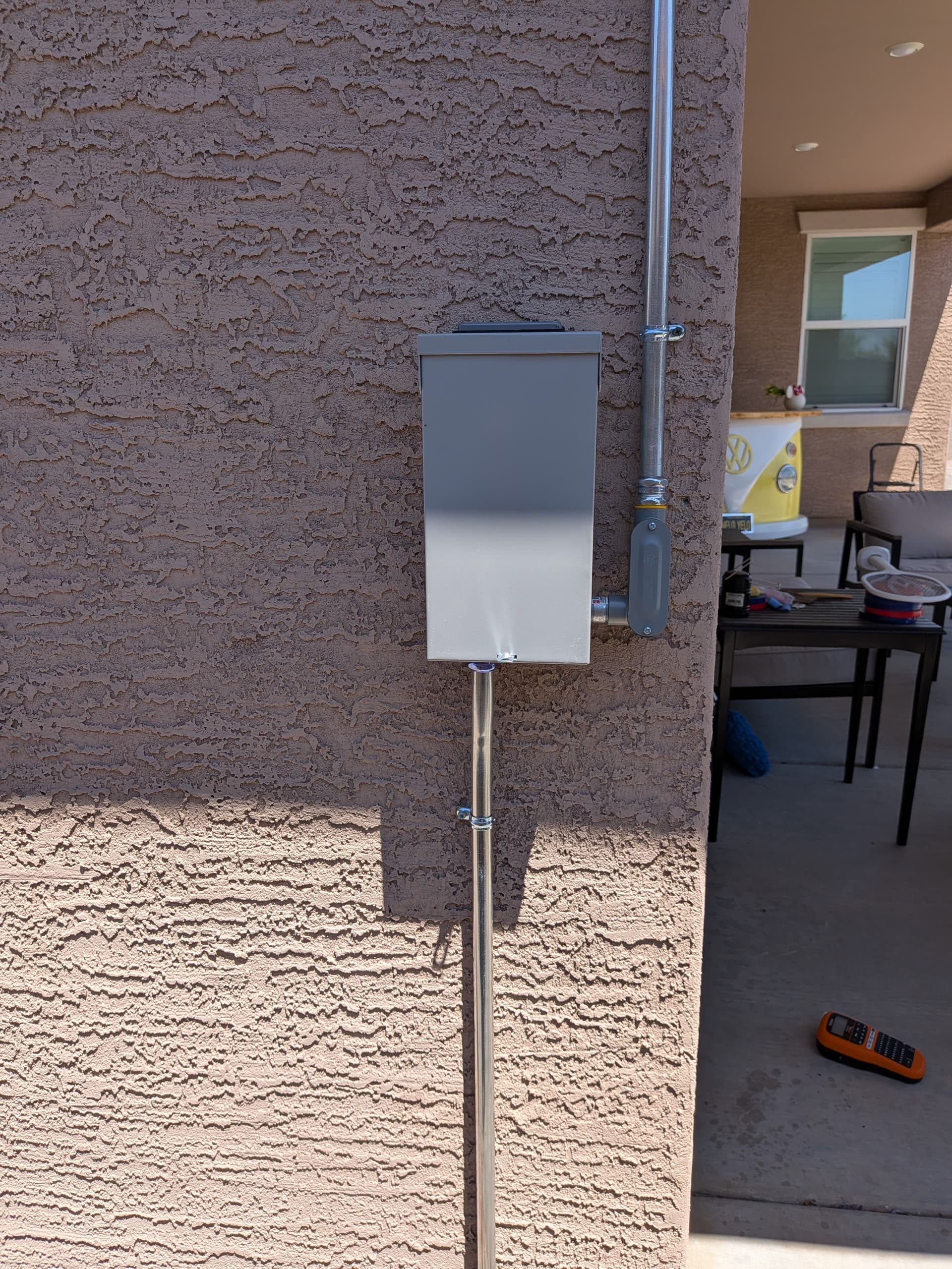 50A Spa Disconnect Install with Clean Outdoor Conduit Runs image