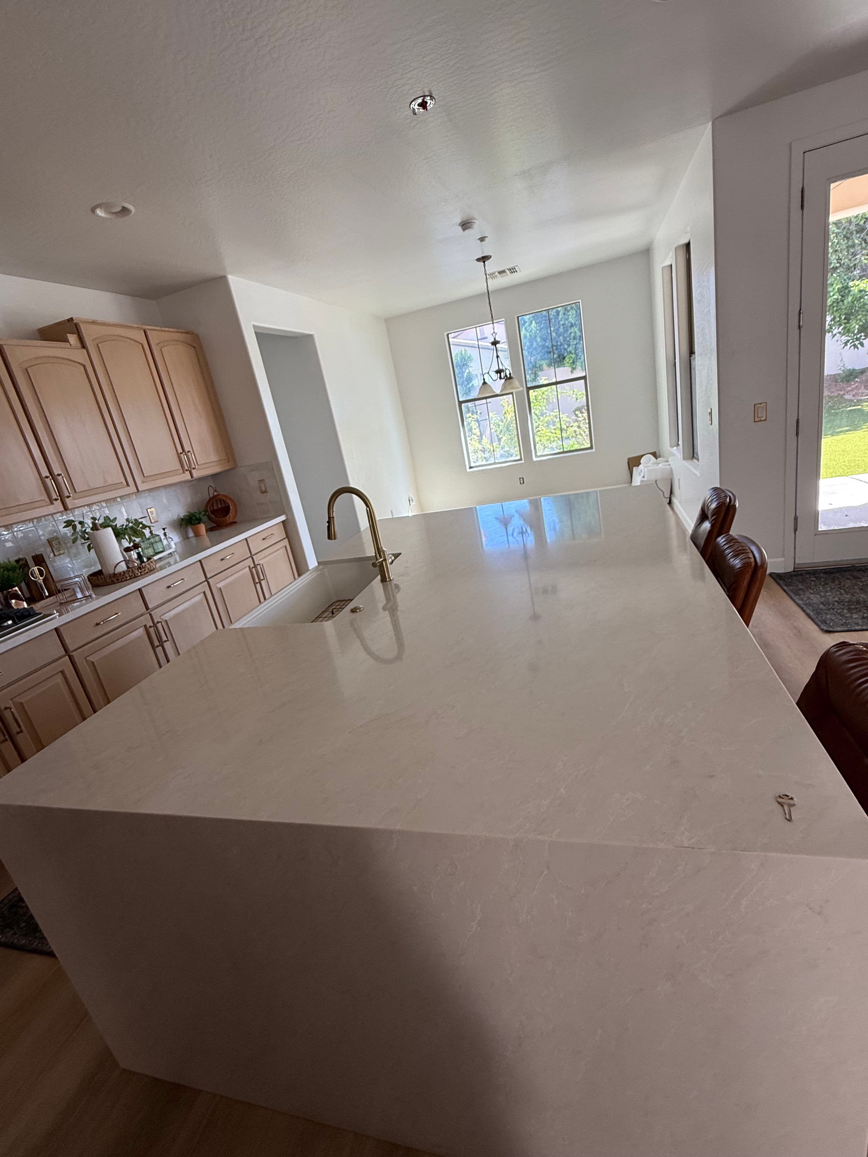 Project 3 Pendant Lights Installed Over a Kitchen Island image