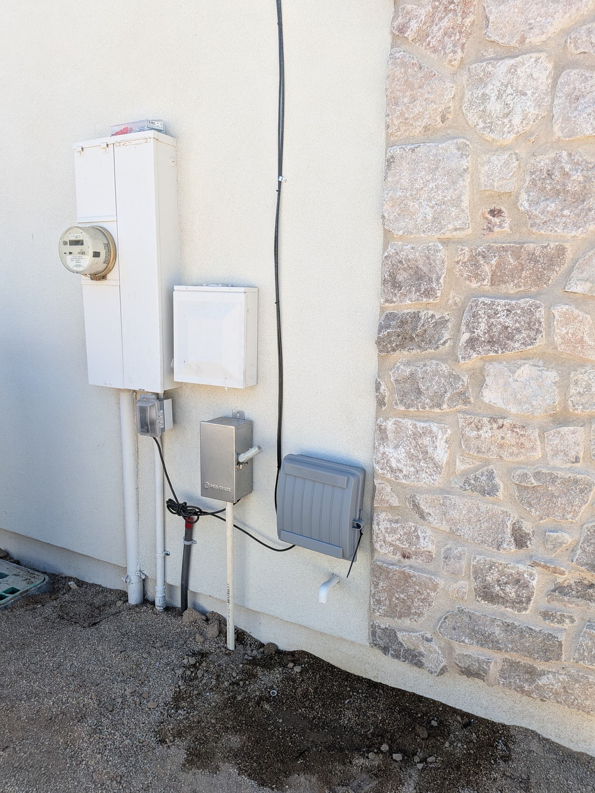 Clean Network Install with Cat6 Ethernet and Full Security Camera Setup image
