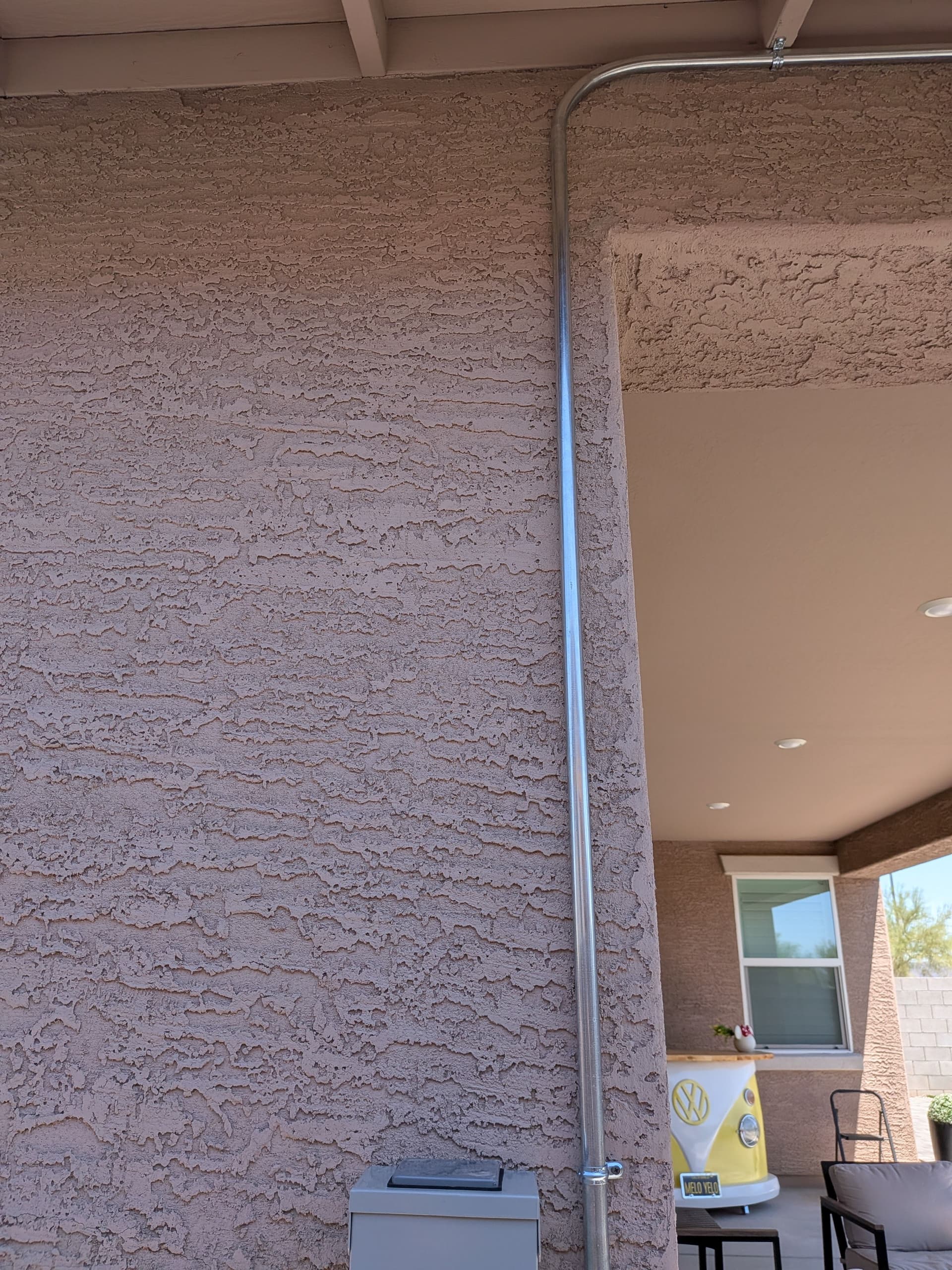 Gallery photos for 50A Spa Disconnect Install with Clean Outdoor Conduit Runs: Image #1