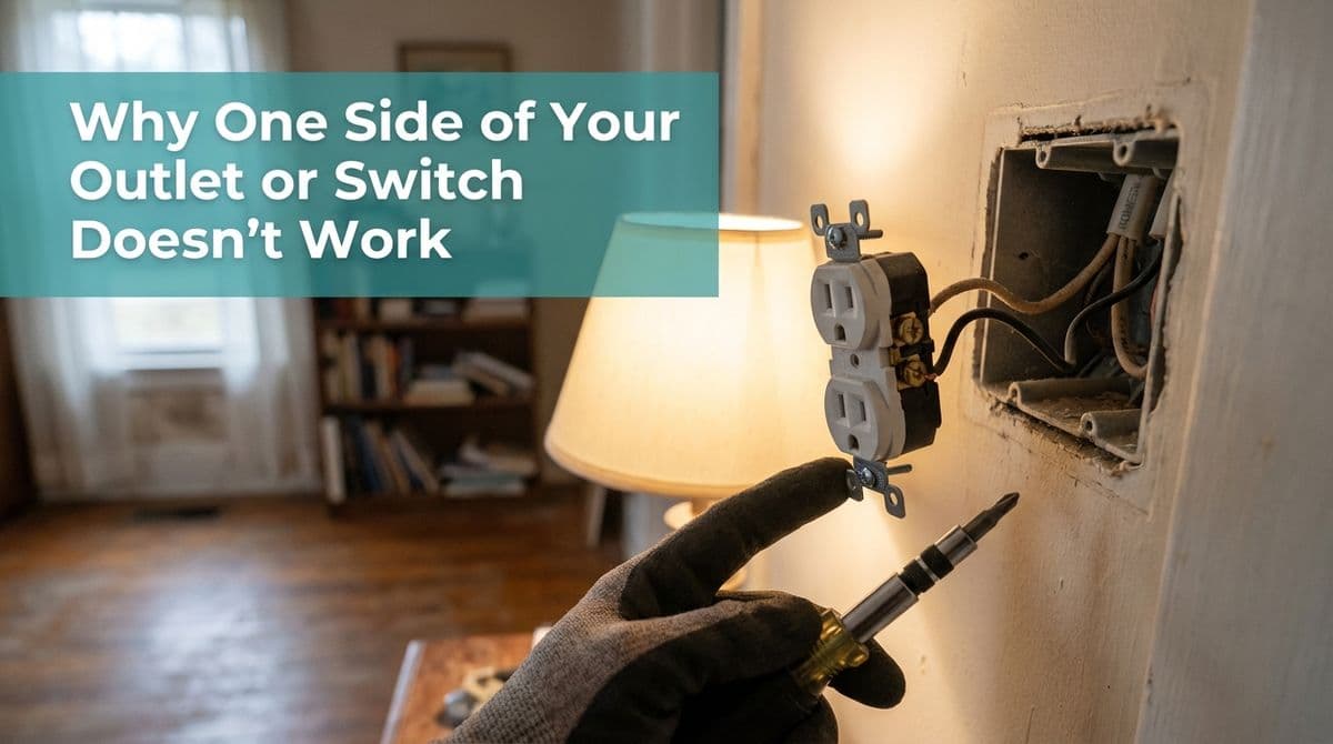 Why One Side of Your Outlet or Switch Doesn’t Work image