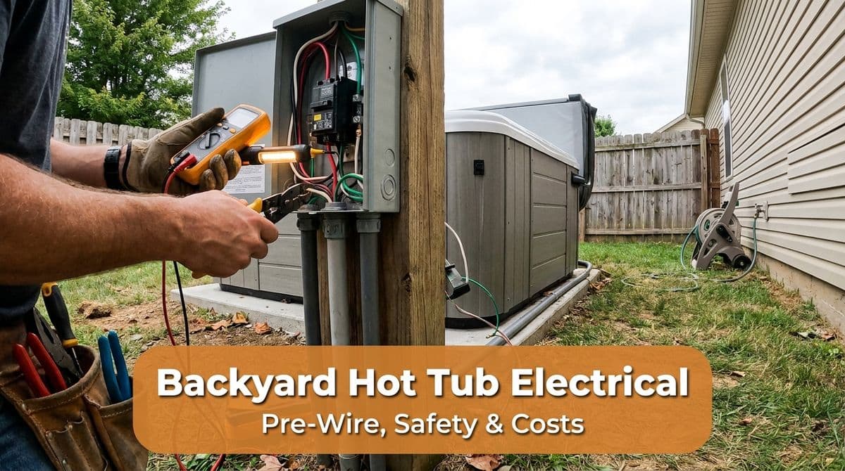 Blog post Backyard Hot Tub Electrical: Pre-Wire, Safety & Costs image