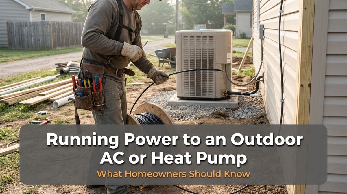 Running Power to an Outdoor AC or Heat Pump image