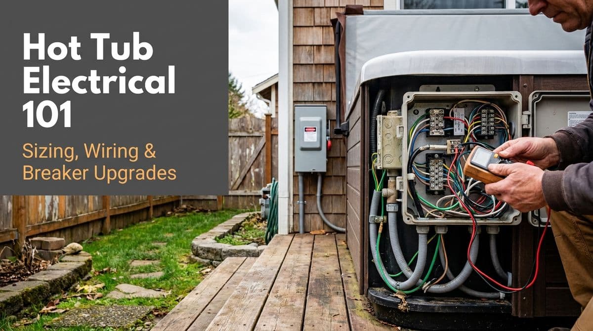Hot Tub Electrical 101: Sizing, Wiring & Breaker Upgrades image